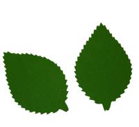 Заготовка из фоамирана "Лист пильчатый", 5x7 см, 10 штук, тёмно-зелёный
