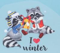 Термонаклейка для декорирования текстильных изделий "I Love Winter", 15x15 см, арт. 3402027