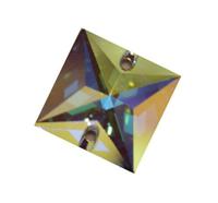 Нашивные кристаллы Swarovski, 16x16 мм, кристалл с эффектом, цвет: crystal AB,арт. 3240/E