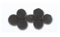 Застежка плетеная, 10 штук, арт. 701254.002 (цвет: черный)