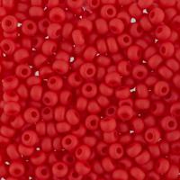 Бисер "Preciosa", круглый 4, 10/0, 500 грамм, цвет: 93170 mat (Ф646) красный