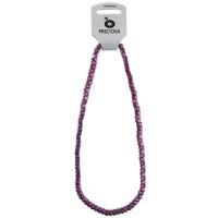 Бусины "Preciosa" на нитях, 4x6 мм, 105 шт, цвет: фиолетовый мраморный, арт. 112-01-339