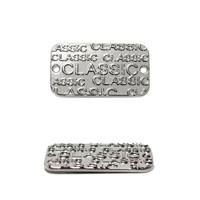 Украшение Лого Classiс, 24x13 мм, цвет: никель, арт. ГХН1108, 20 штук (количество товаров в комплекте: 20)