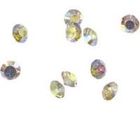 Стразы конусовидные риволи Cristal, цвет: АВ белый, 2,5 мм, ss8, 144 штуки