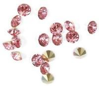 Стразы конусовидные риволи Cristal, цвет: 23 розовый, 2,5 мм, ss8, 144 штуки