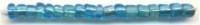 Бисер прозрачный с серебристым центром Астра, 6/0, 15 грамм, цвет: 33B голубой, квадратное отверстие (10 упаковок) (количество товаров в комплекте: 10)