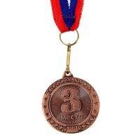 Медаль призовая "3 место", с лентой, 4,5 см
