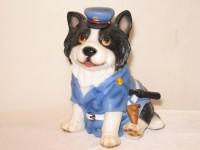 Сувенирная фигурка-копилка "Собака полицейский"