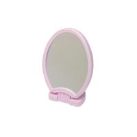 Зеркало Dewal Beauty настольное, в розовой оправе, на пластиковой подставке, 26x14,5 см