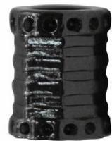 Наконечник "Цилиндр", цвет: черный никель, 13,5x9,5 мм, 20 штук, арт. DZ004