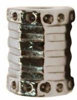 Наконечник "Цилиндр", цвет: никель, 13,5x9,5 мм, 20 штук, арт. DZ004
