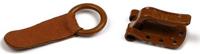 Крючок шубный "Amii", цвет: 8007 светло-коричневый, 50 штук, арт. 88-001