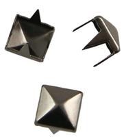 Украшение на шипах "Пирамидка", 6x6 мм, цвет: черный никель, 100 штук, арт. 53923