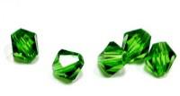 Бусины стеклянные на нити "Zlatka", цвет: 16 зеленый, арт. GBA-02 (22 штуки)