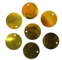 Пайетки плоские "Астра", цвет: A1 золото, 20 мм, 10 упаковок по 10 грамм (количество товаров в комплекте: 10)