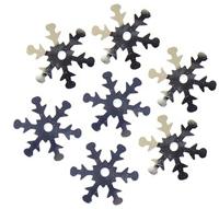 Пайетки Астра "Снежинки", цвет: 1 серебро, 13 мм, 10 упаковок по 10 грамм (количество товаров в комплекте: 10)