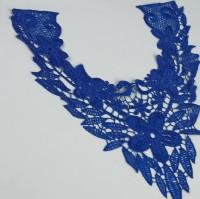 Воротник пришивной, цвет: синий, 31x30 см, арт. 3020284