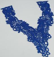 Воротник пришивной, цвет: синий, 27,5x30 см, арт. 3020274