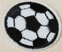 Термоаппликация "Футбольный мячик", цвет: белый/чёрный, 3 см, 10 шт, арт. 1881257