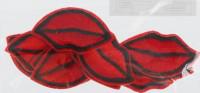 Термоаппликация "Губки", цвет: красный, 4,5x2,5 см, 10 шт, арт. 1880994