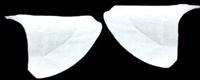 Плечевые накладки реглан сшивные Антинея, цвет: белый, 15x130x220 мм, 50 шт, арт. С-14/2/80