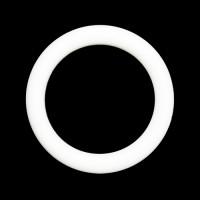 Кольцо, 10 мм, цвет: белый, арт. 01-6776 (100 штук)