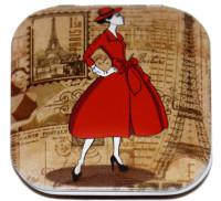 Зеркало компактное "Парижская мода", 75 мм