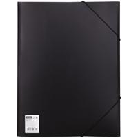 Комплект папок на резинке "OfficeSpace", А4, 500 мкм, цвет: черный (5 папок в комплекте) (количество товаров в комплекте: 5)