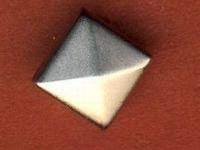 Украшение на шипах "Пирамидка", 6x6 мм, цвет: никель, 100 штук, арт. 53920