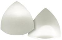 Чашечки треугольные без уступа с наполнением, цвет: белый, размер 85, арт. FN-21.17 (FN-21. 87)