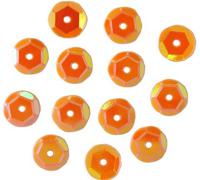 Пайетки граненые Астра, цвет: 88 оранжево-жёлтый кремовый, 6 мм, 10 грамм, 10 упаковок (количество товаров в комплекте: 10)