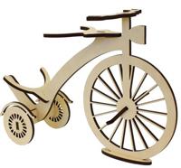 Деревянная заготовка подставка под бутылку Астра "Старинный велосипед" 35,5x11x23,5 см, арт. L-852