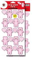 Набор бумажных вырубных аппликаций Rayher "Тедди", 15,3х34,2 см, розовый, арт. 80553262