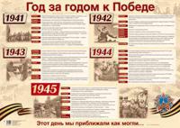 Плакат А2 "Год за годом к Победе" (без упаковки)