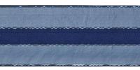 Лента капроновая с люрексом, 44 мм x 27 м, цвет: синий/серебро, арт. 0072-2460