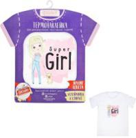 Термонаклейка для декорирования текстильных изделий "Super girl", 14х14 см, арт. 2919852