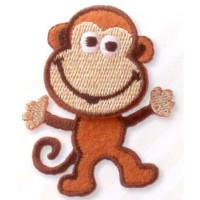Термоаппликация "Веселая обезьянка", 4,5х3,6 см