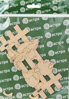Деревянная заготовка ключница-вешалка Астра "Щенок и котёнок", 17,5x8 см, арт. L-784