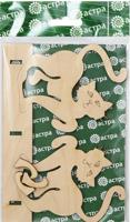 Деревянная заготовка ключница-вешалка Астра "Два кота", 16x11,5 см, арт. L-783