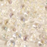 Бисер прозрачный радужный Preciosa "Drops ", 5/0, цвет: 58205, 50 грамм