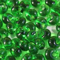 Бисер прозрачный Preciosa "Drops ", 5/0, цвет: 50120 зеленый, 50 грамм