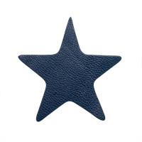 Термоаппликация "Звезда", 4,7x4,47 см, цвет: темно-синий, 2 штуки