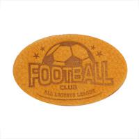 Термоаппликация "Футбол", 6х3,8 см, дизайн №37 (цвет: оранжевый)