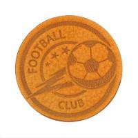 Термоаппликация "Футбол", 4,5 см, дизайн №33 (цвет: оранжевый)