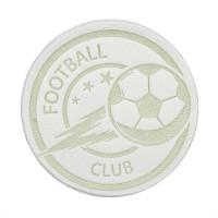 Термоаппликация "Футбол", 4,5 см, дизайн №33 (цвет: белый)