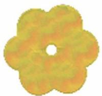 Пайетки Астра "Цветочки", цвет: 91 желто-лимонный, 10 мм, 10 штук (количество товаров в комплекте: 10)