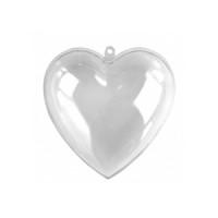 Сердце пластиковое "Ars Hobby", 6 см, 5 штук, арт. AH3902006