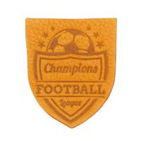 Термоаппликация "Герб. Футбол", 4,01x4,98 см, дизайн №36 (цвет: оранжевый)
