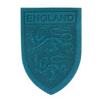 Термоаппликация "Герб England", 3,9x5,5 см, дизайн №11 (цвет: бирюзовый)