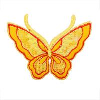 Термоаппликация Hobby&Pro basic "Бабочка большая", цвет: 4, желтый, 12 штук, арт. LMB-16